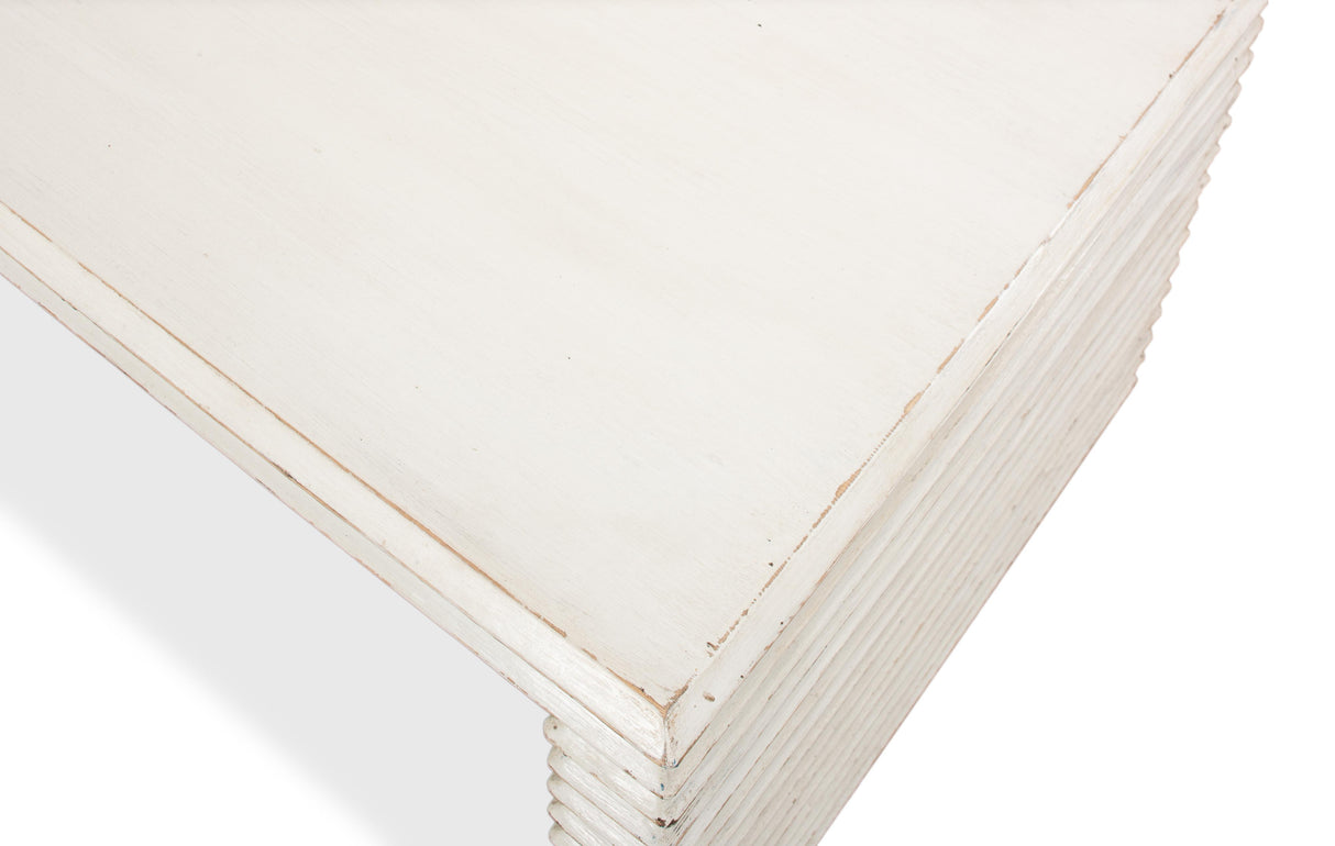 Sarreid Stacked Cocktail Table  Antique White