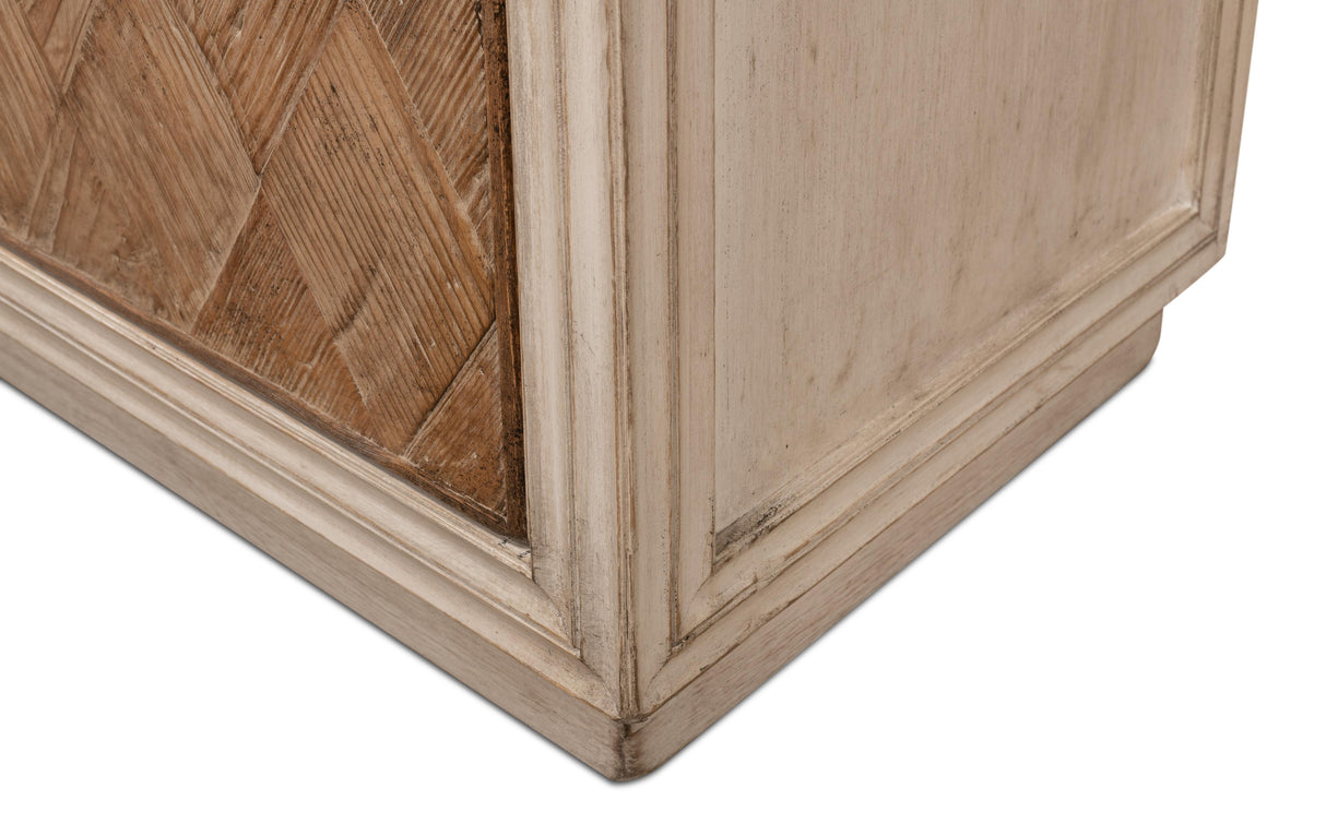 Sarreid Argyle Sideboard  2 Doors  Stone Grey