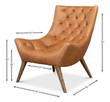 Sarreid Lola Leather Chair