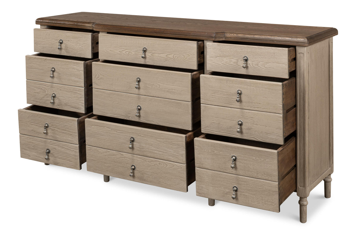 Sarreid Asher 9 Drawer Sideboard