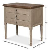 Sarreid Asher 3 Drawer Commode