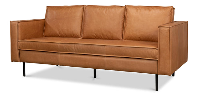 Sarreid Esprit Leather Sofa