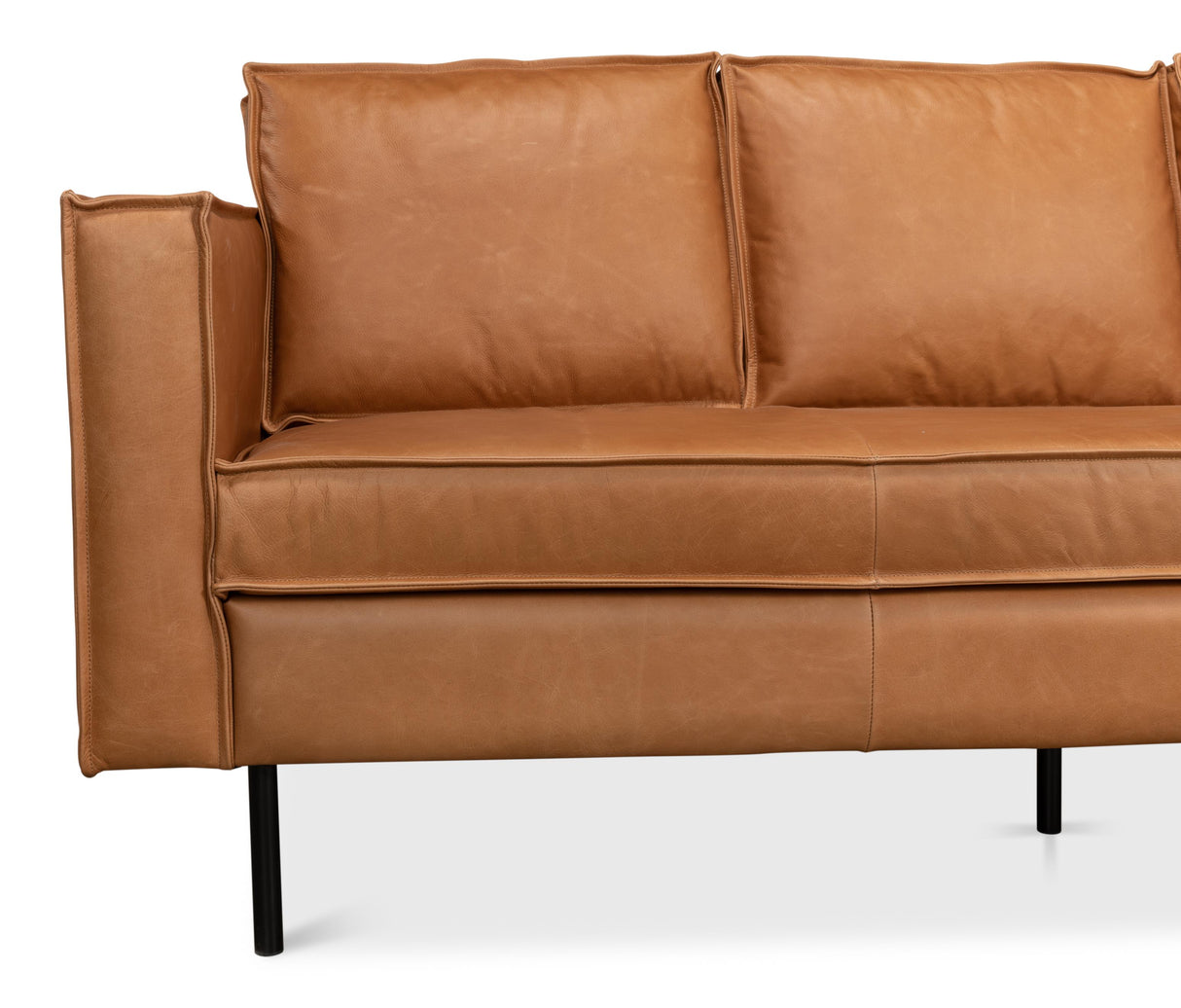 Sarreid Esprit Leather Sofa