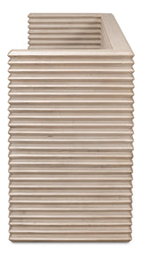 Sarreid Stacked Bench  Stone Grey