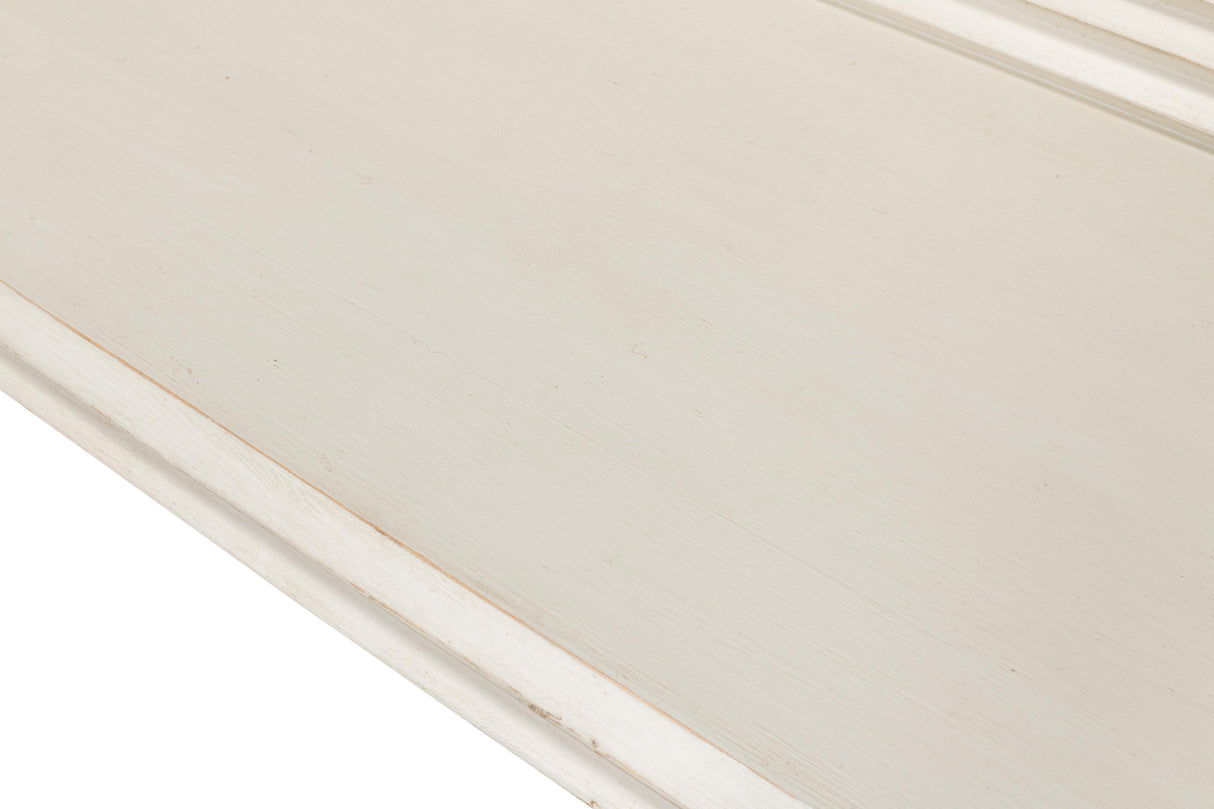 Sarreid Stacked Bench  Antique White