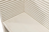 Sarreid Stacked Bench  Antique White