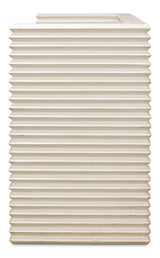 Sarreid Stacked Bench  Antique White