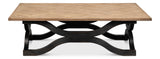 Sarreid Wavy Coffee Table  Antique Black