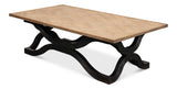 Sarreid Wavy Coffee Table  Antique Black