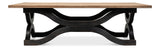 Sarreid Wavy Coffee Table  Antique Black