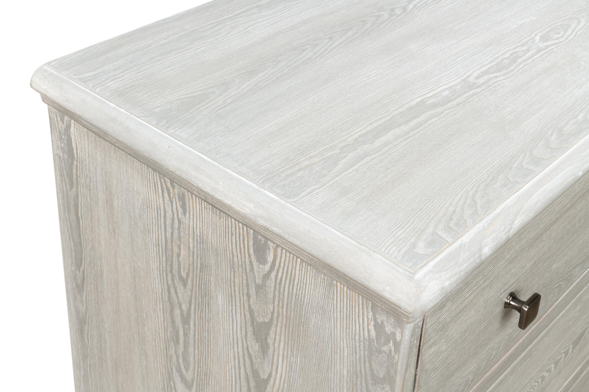 Sarreid Burton Commode  Moonskin