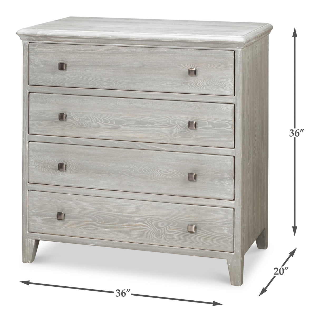 Sarreid Burton Commode  Moonskin