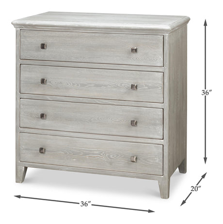 Sarreid Burton Commode  Moonskin