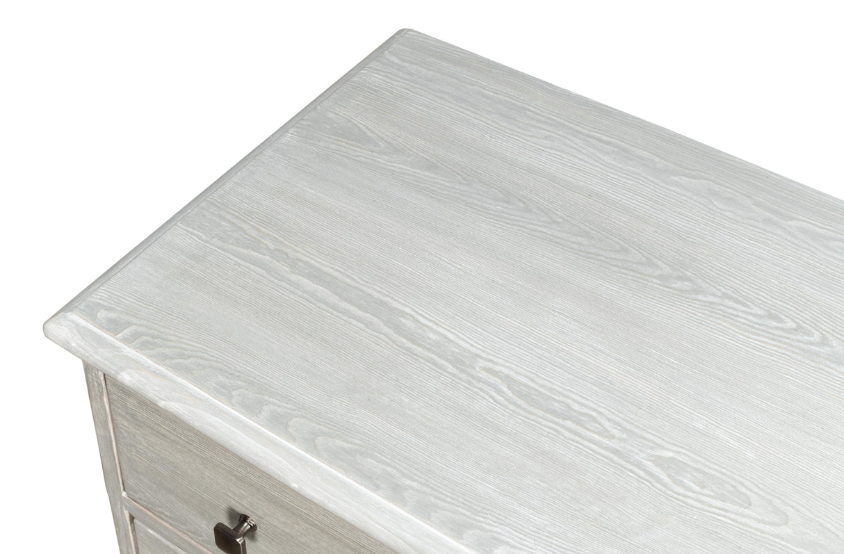 Sarreid Burton Commode  Moonskin