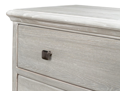 Sarreid Burton Commode  Moonskin