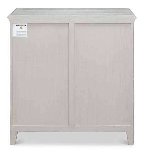 Sarreid Burton Commode  Moonskin