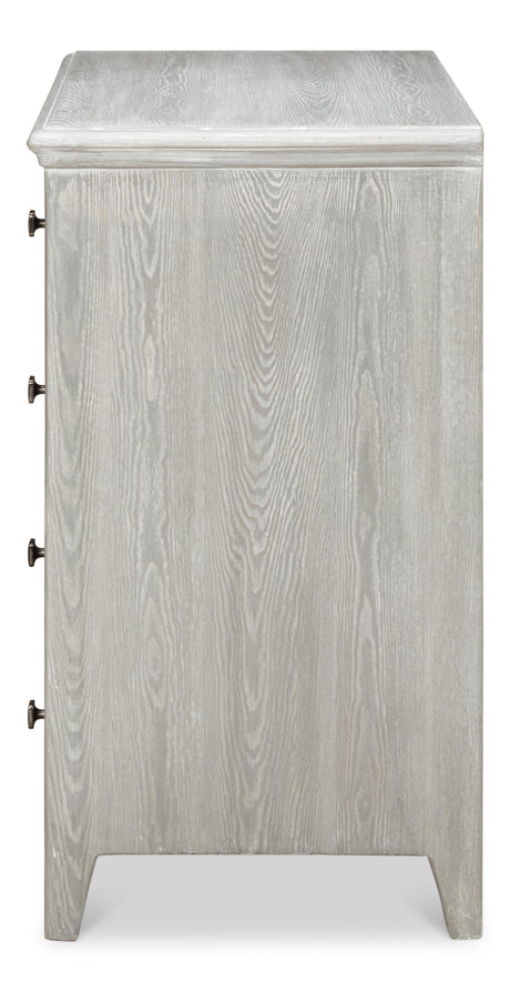 Sarreid Burton Commode  Moonskin