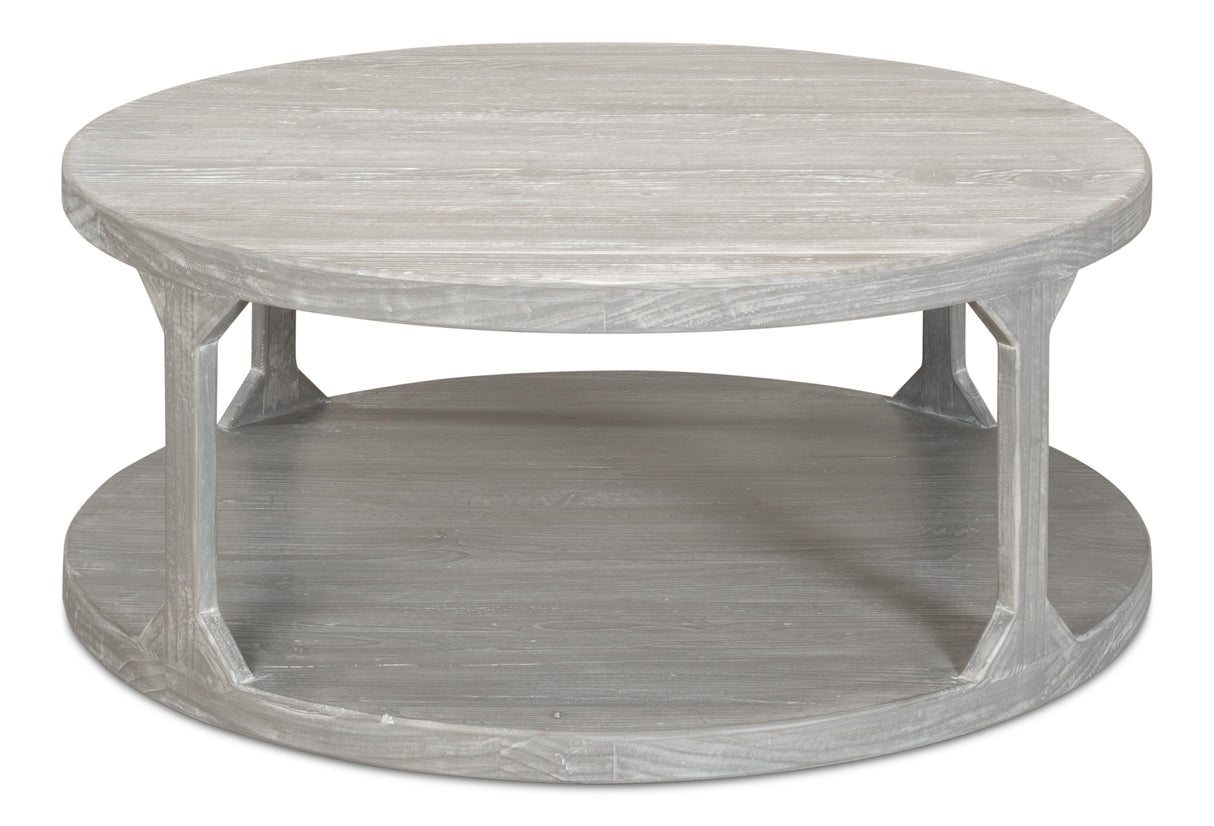Sarreid Devon Coffee Table  Moonskin Grey