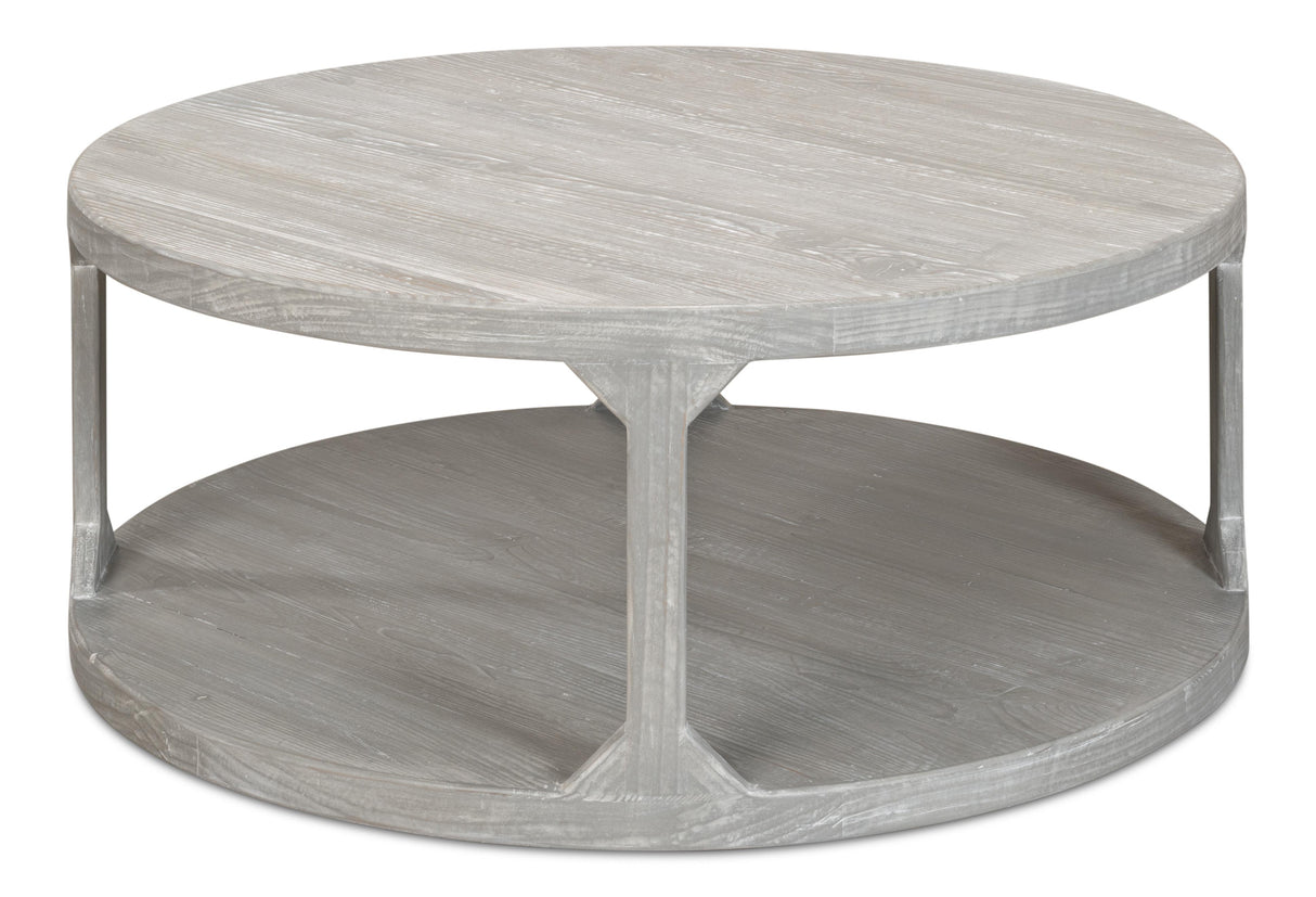 Sarreid Devon Coffee Table  Moonskin Grey
