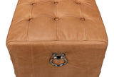Sarreid Beam Bench Tufted Leather