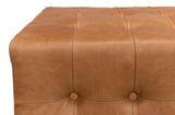 Sarreid Beam Bench Tufted Leather