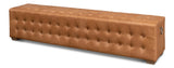 Sarreid Beam Bench Tufted Leather
