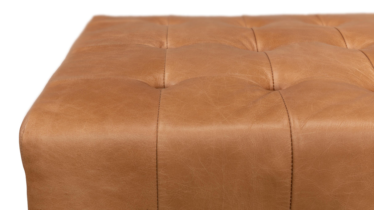 Sarreid Beam Bench Tufted Leather