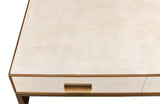 Sarreid Gideon Shagreen Sq.Coffee Table  White