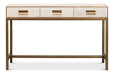 Sarreid Gideon Shagreen Console  Osprey White