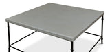 Sarreid Shagreen Square Coffee Table  Storm Grey