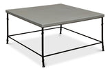 Sarreid Shagreen Square Coffee Table  Storm Grey