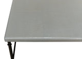 Sarreid Shagreen Square Coffee Table  Storm Grey