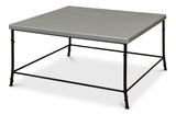 Sarreid Shagreen Square Coffee Table  Storm Grey
