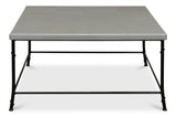 Sarreid Shagreen Square Coffee Table  Storm Grey