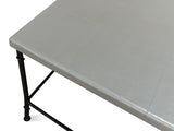 Sarreid Shagreen Square Coffee Table  Storm Grey