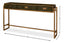 Sarreid Shagreen Console Table  Leaf