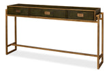 Sarreid Shagreen Console Table  Leaf