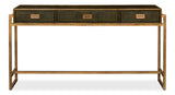 Sarreid Shagreen Console Table  Leaf