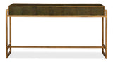 Sarreid Shagreen Console Table  Leaf