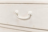 Sarreid Willow 3 Drawer Commode  Antique White