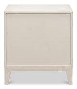 Sarreid Willow 3 Drawer Commode  Antique White