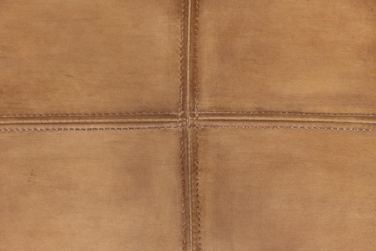 Sarreid Angus Chair  Brown W/Brown Leather