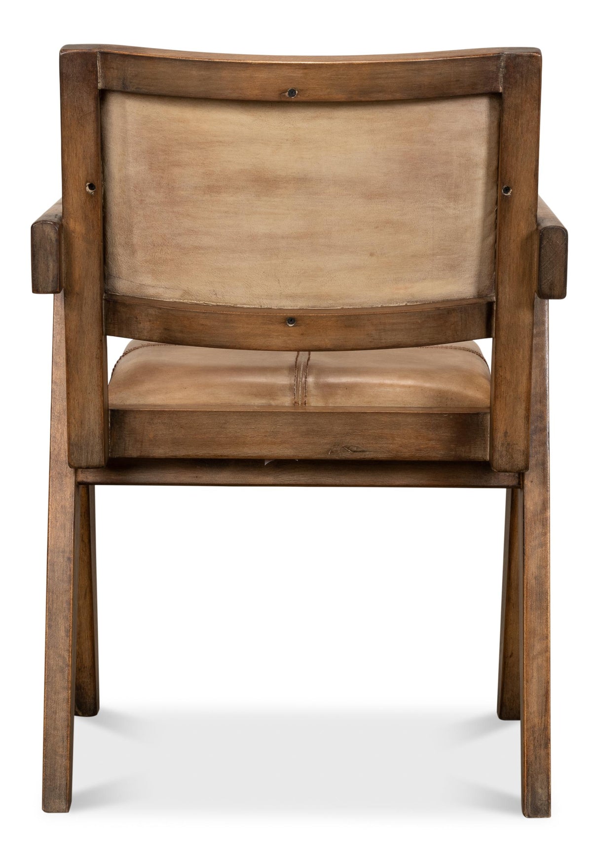 Sarreid Angus Chair  Brown W/Brown Leather