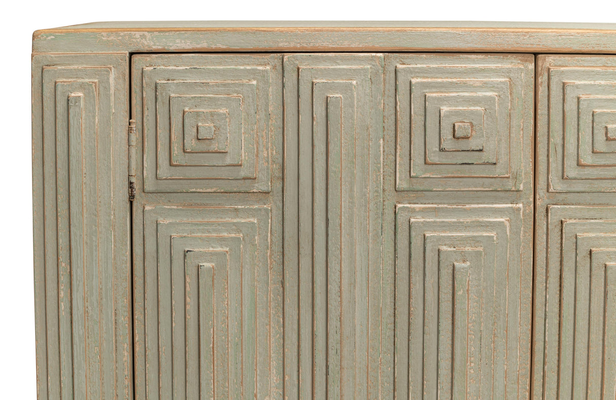 Sarreid Peyton 2 Door Commode  Sage