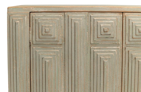 Sarreid Peyton 2 Door Commode  Sage