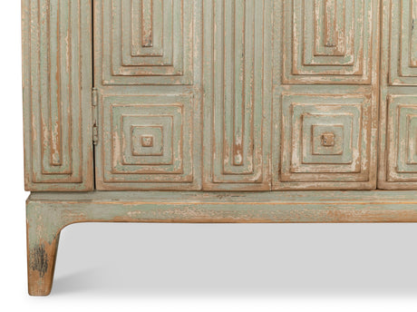 Sarreid Peyton 2 Door Commode  Sage