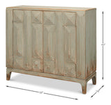 Sarreid Peyton 2 Door Commode  Sage