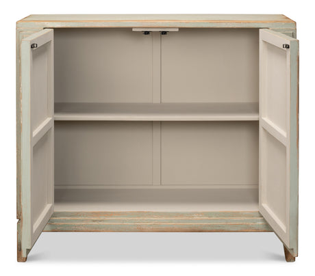 Sarreid Peyton 2 Door Commode  Sage