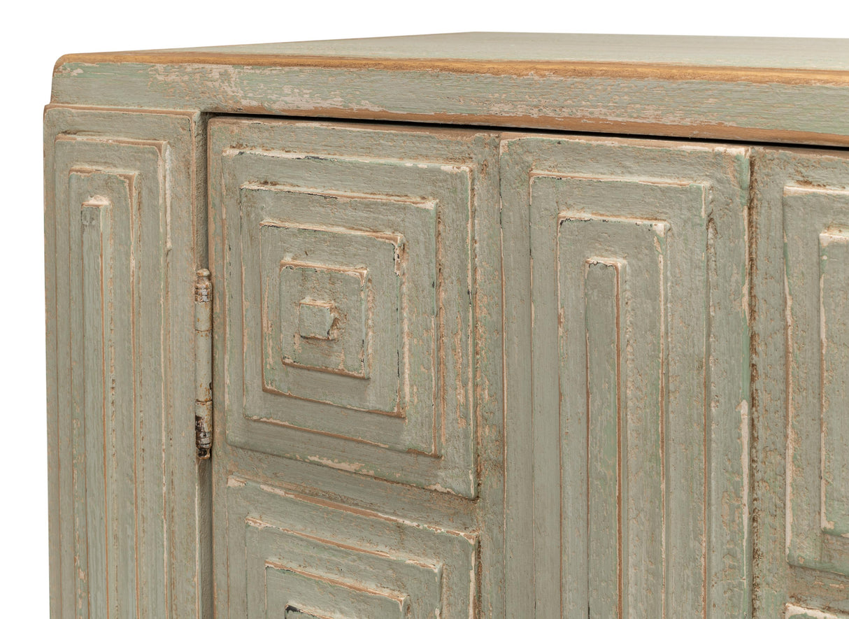 Sarreid Peyton 2 Door Commode  Sage