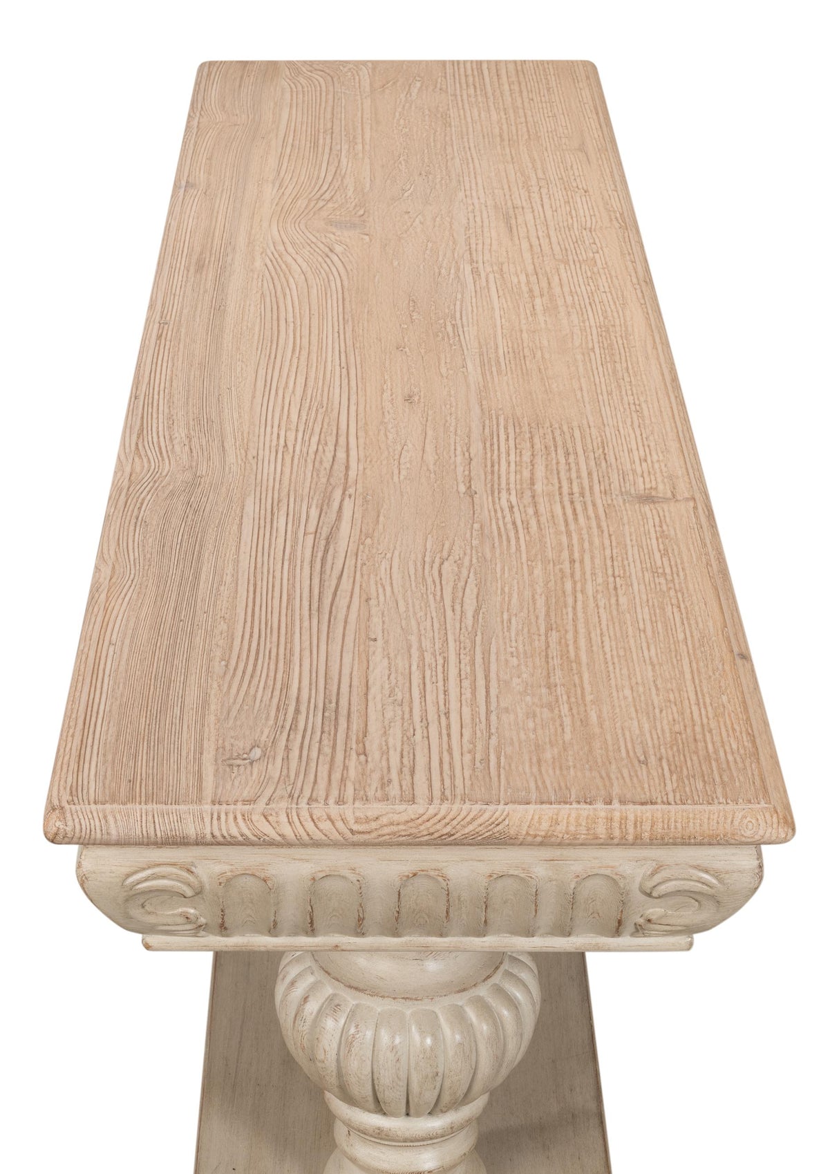 Sarreid Hugo Console  Stone Grey W/Natural Top